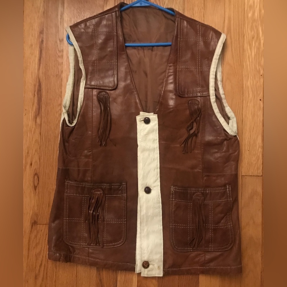 Vintage Leather Women's Western Vest‎